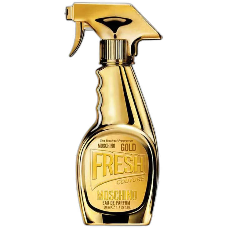 Frasco do perfume Gold Fresh Couture