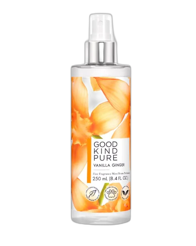 Frasco do perfume Vanilla Ginger Body Mist