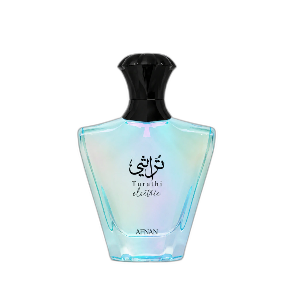 Frasco do perfume Turathi Electric