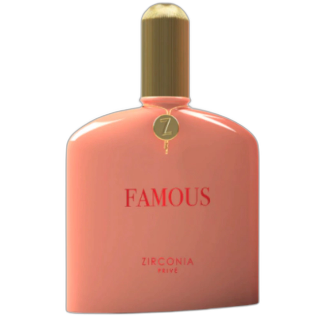 Frasco do perfume Famous