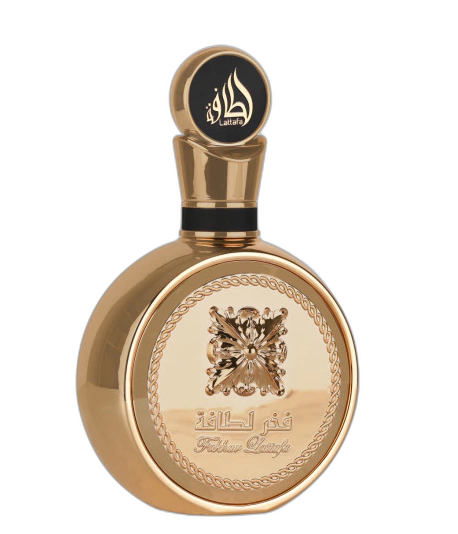 Frasco do perfume Fakhar Gold