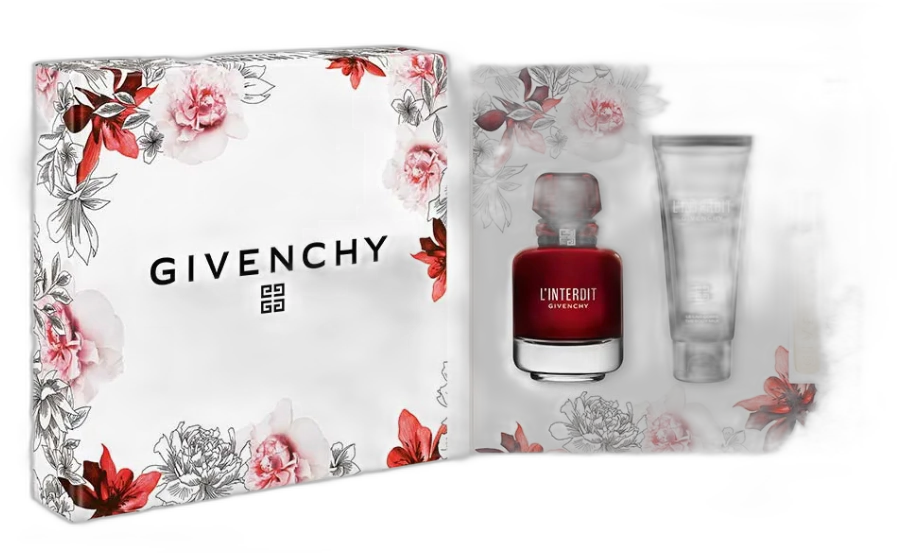 Frasco do perfume Kit L'Interdit Rouge