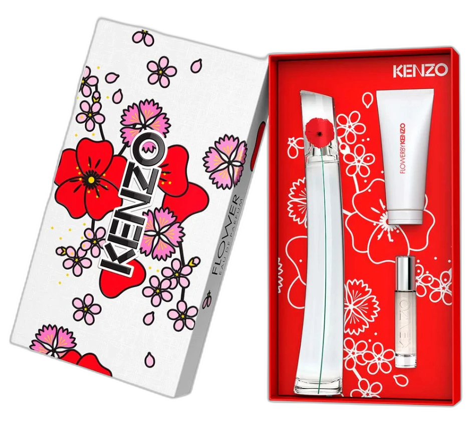 Frasco do perfume Kit Flower By Kenzo