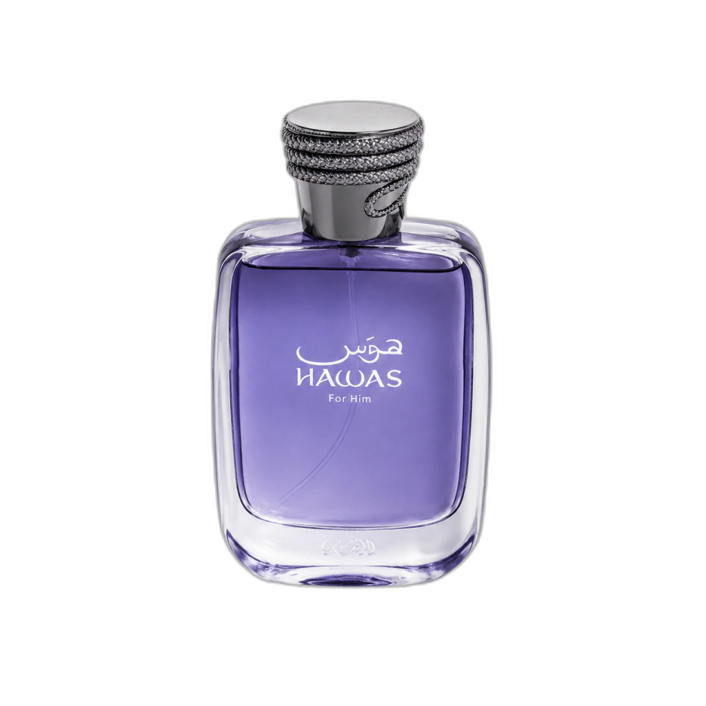 Frasco do perfume Hawas for Him