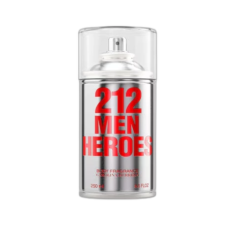 Frasco do perfume 212 Men Heroes Body Spray