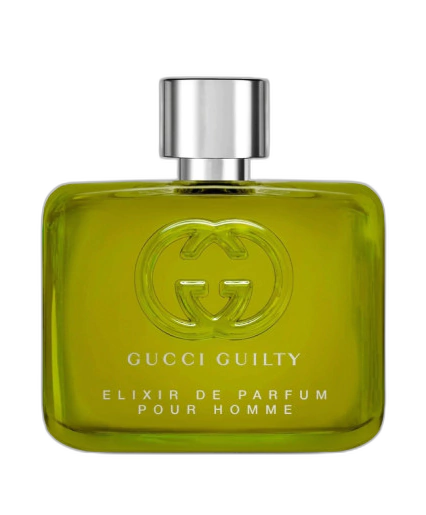 Frasco do perfume Guilty Elixir de Parfum Pour Homme