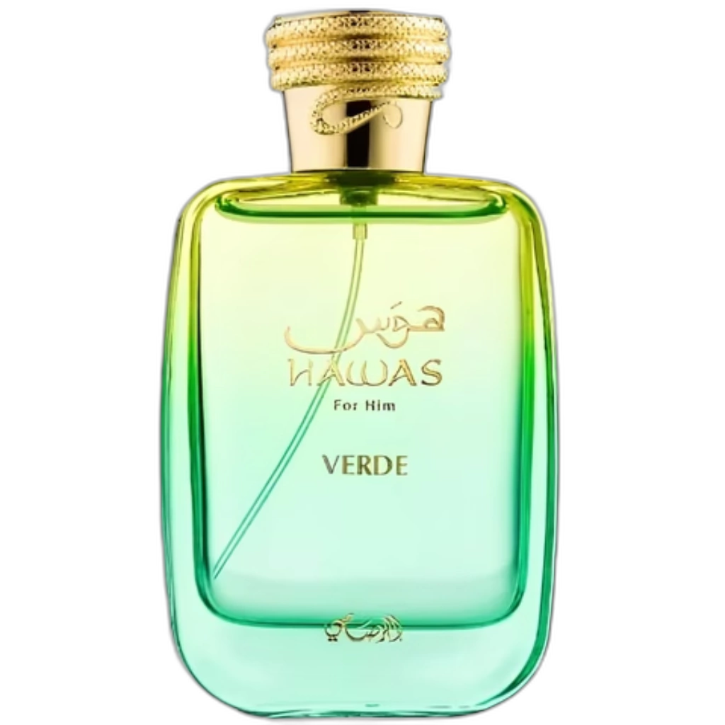 Frasco do perfume Hawas Verde