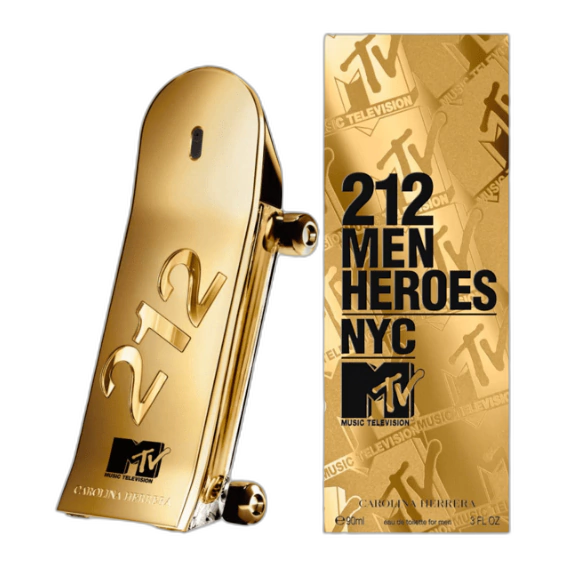 Frasco do perfume 212 Men Heroes NYC MTV