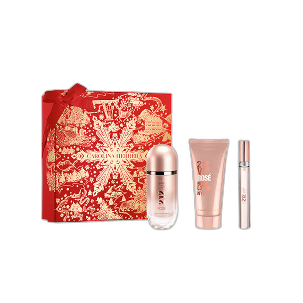 Frasco do perfume Kit 212 Vip Rosé