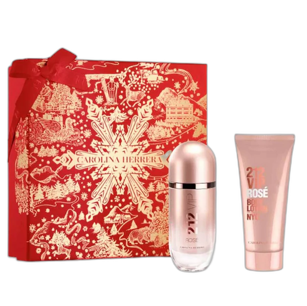 Frasco do perfume Kit 212 Vip Rosé
