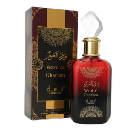 Frasco do perfume Ward Al Gharam