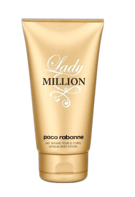 Frasco do perfume Lady Million Body Lotion