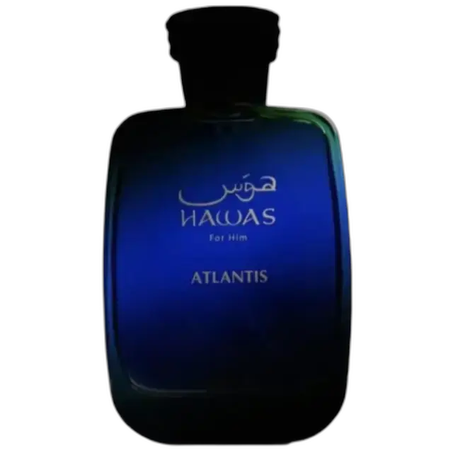 Frasco do perfume Hawas Atlantis
