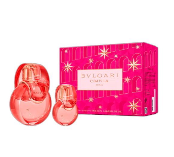 Frasco do perfume Kit Omnia Coral For Her