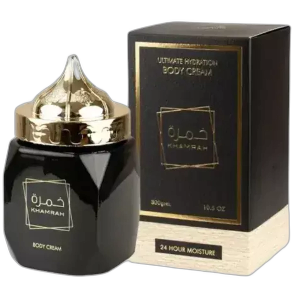 Frasco do perfume Body Cream Khamrah