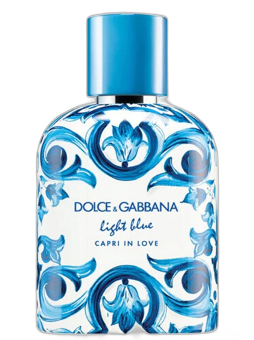 Frasco do perfume Light Blue Capri In Love Pour Homme Eau de Parfum