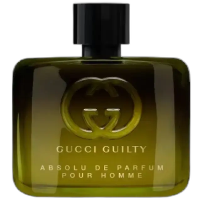 Frasco do perfume Guilty Absolu de Parfum Pour Homme