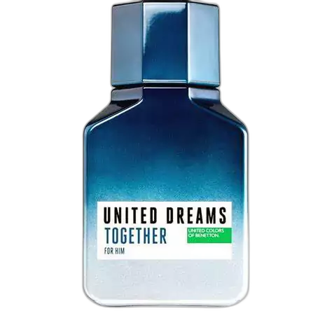 Frasco do perfume United Dreams Together for Him