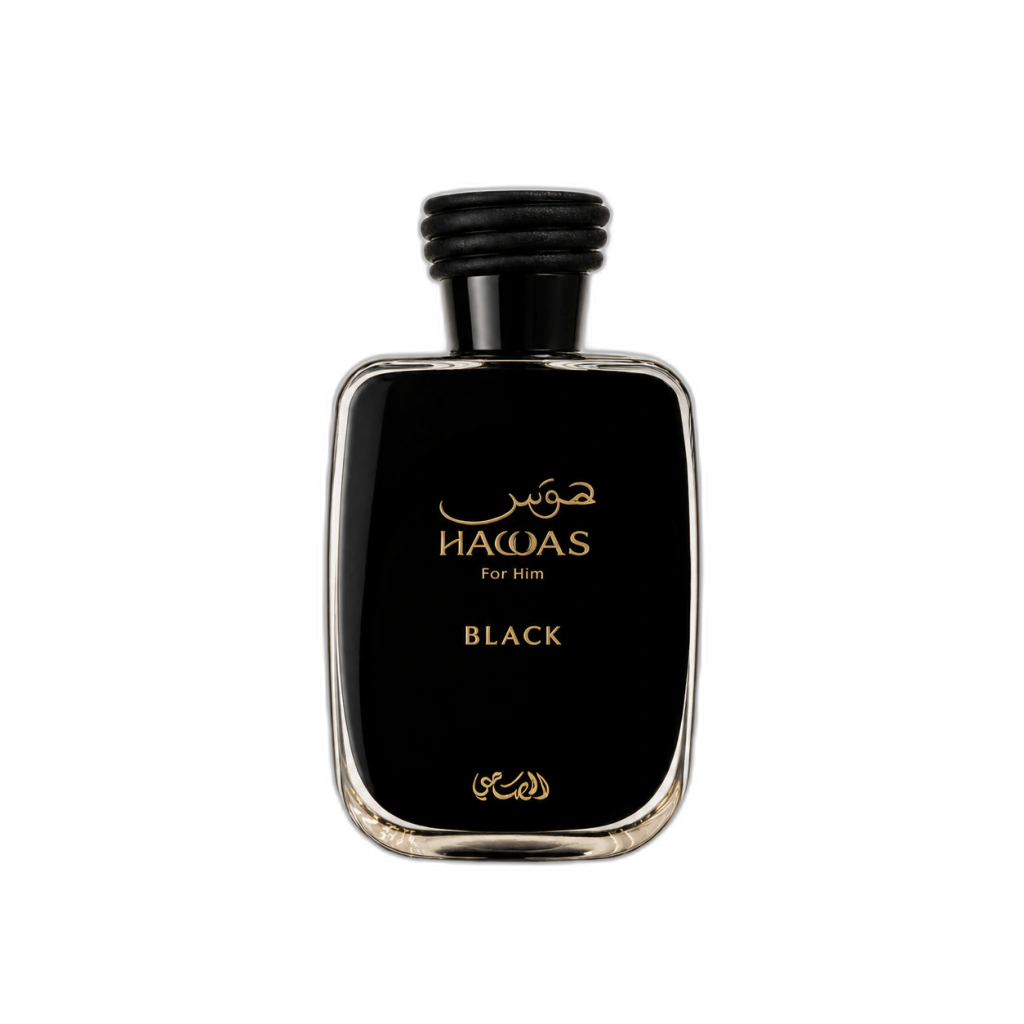 Frasco do perfume Hawas Black