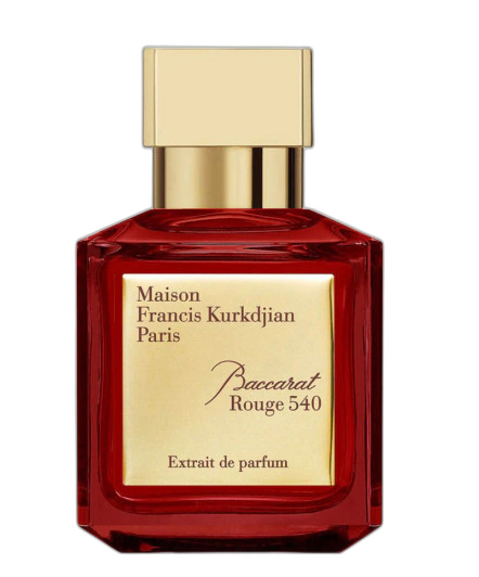 Frasco do perfume Baccarat Rouge 540 Extrait de Parfum