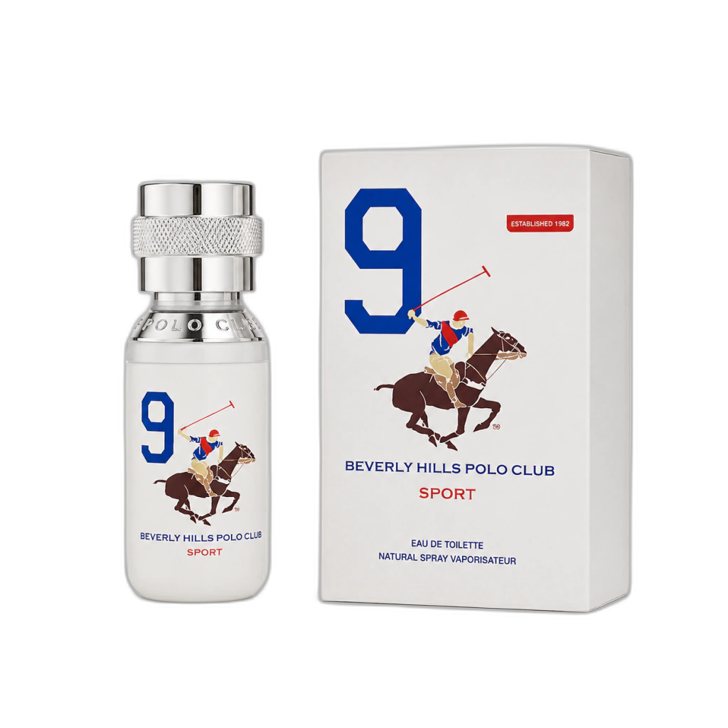 Frasco do perfume Beverly Hills Polo Club Sport 9