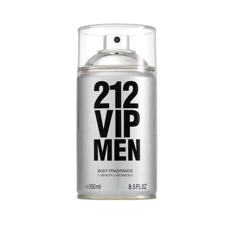 Frasco do perfume 212 Vip Men Body Spray