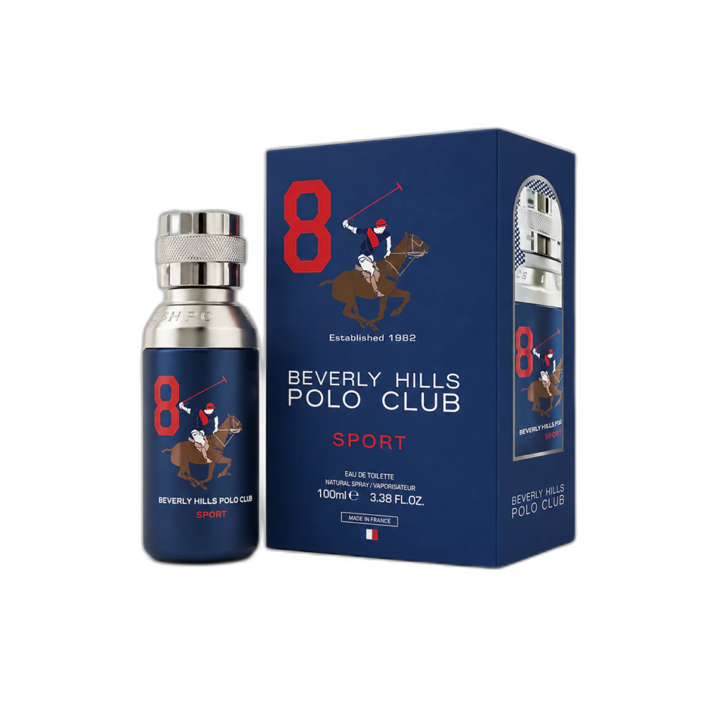 Frasco do perfume Beverly Hills Polo Club Sport 8