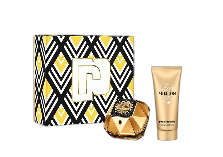 Frasco do perfume Kit Lady Million Fabulous