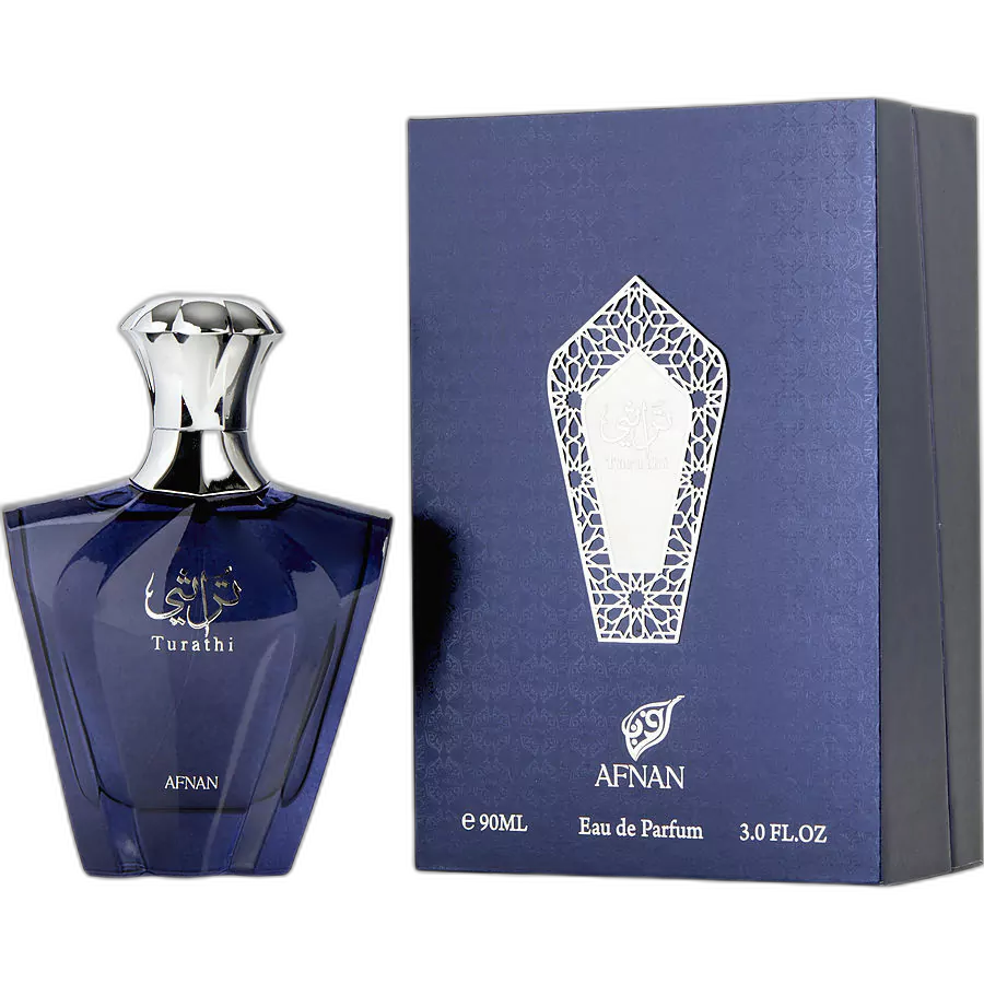 Frasco do perfume Turathi Blue