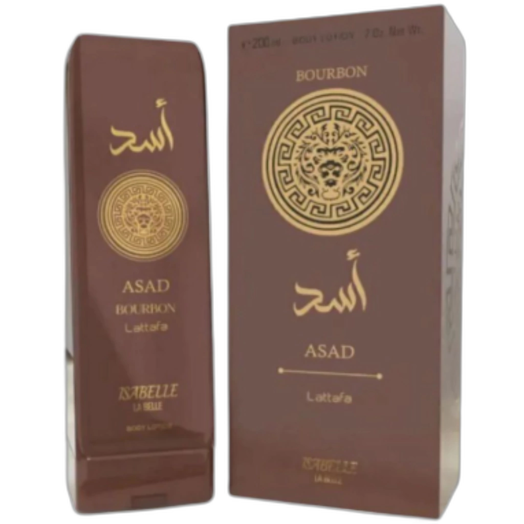 Frasco do perfume Creme Hidratante Corporal Asad Bourbon