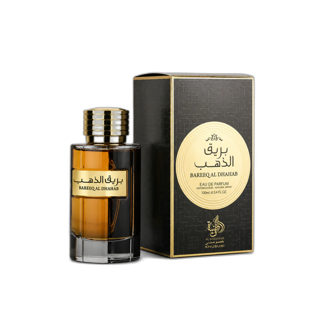 Frasco do perfume Bareeq Al Dhahab
