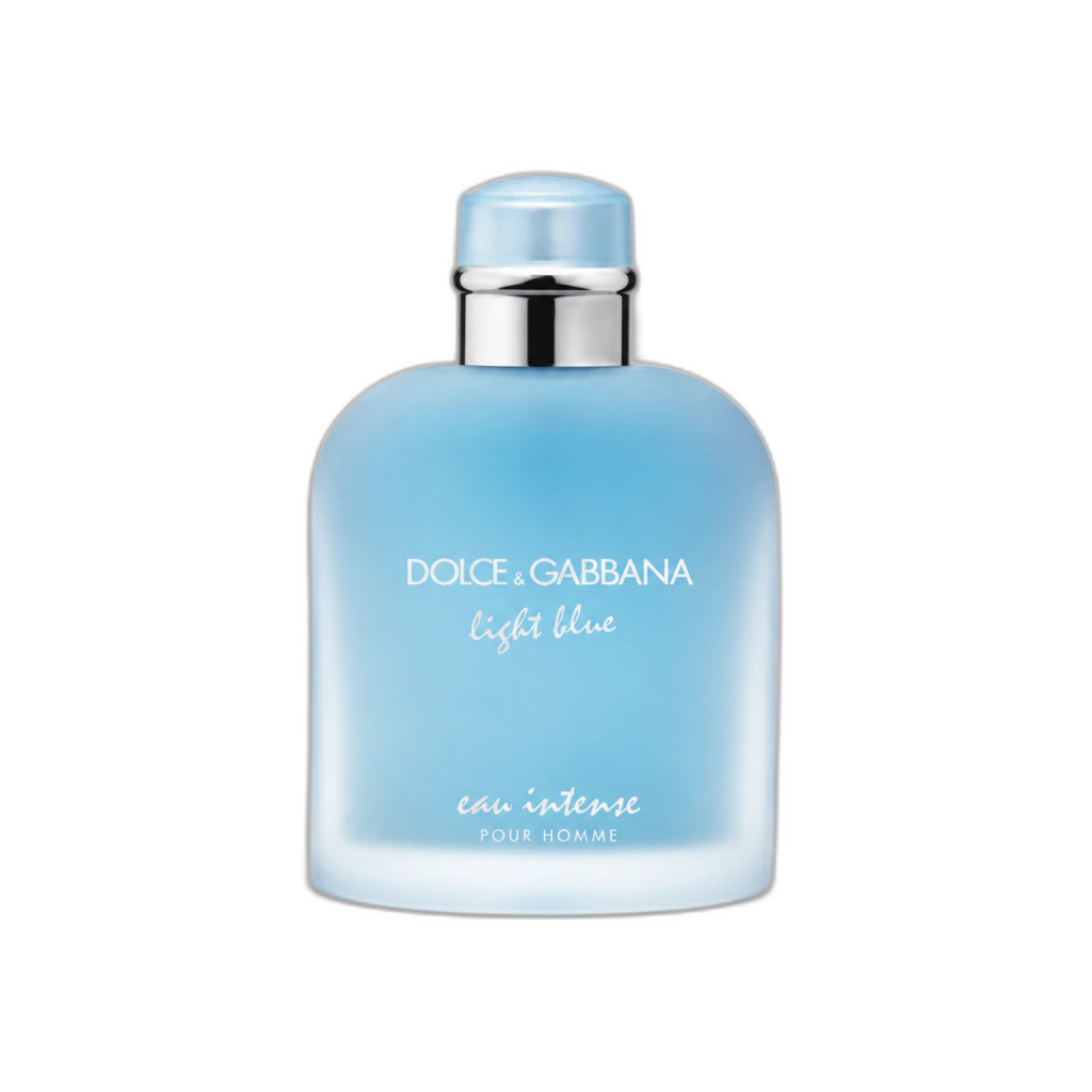 Frasco do perfume Light Blue Eau Intense Pour Homme