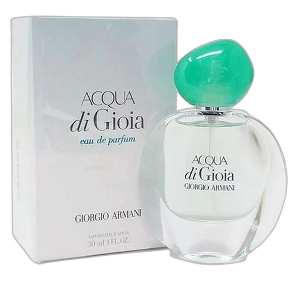 Frasco do perfume Acqua di Gioia Eau de Parfum
