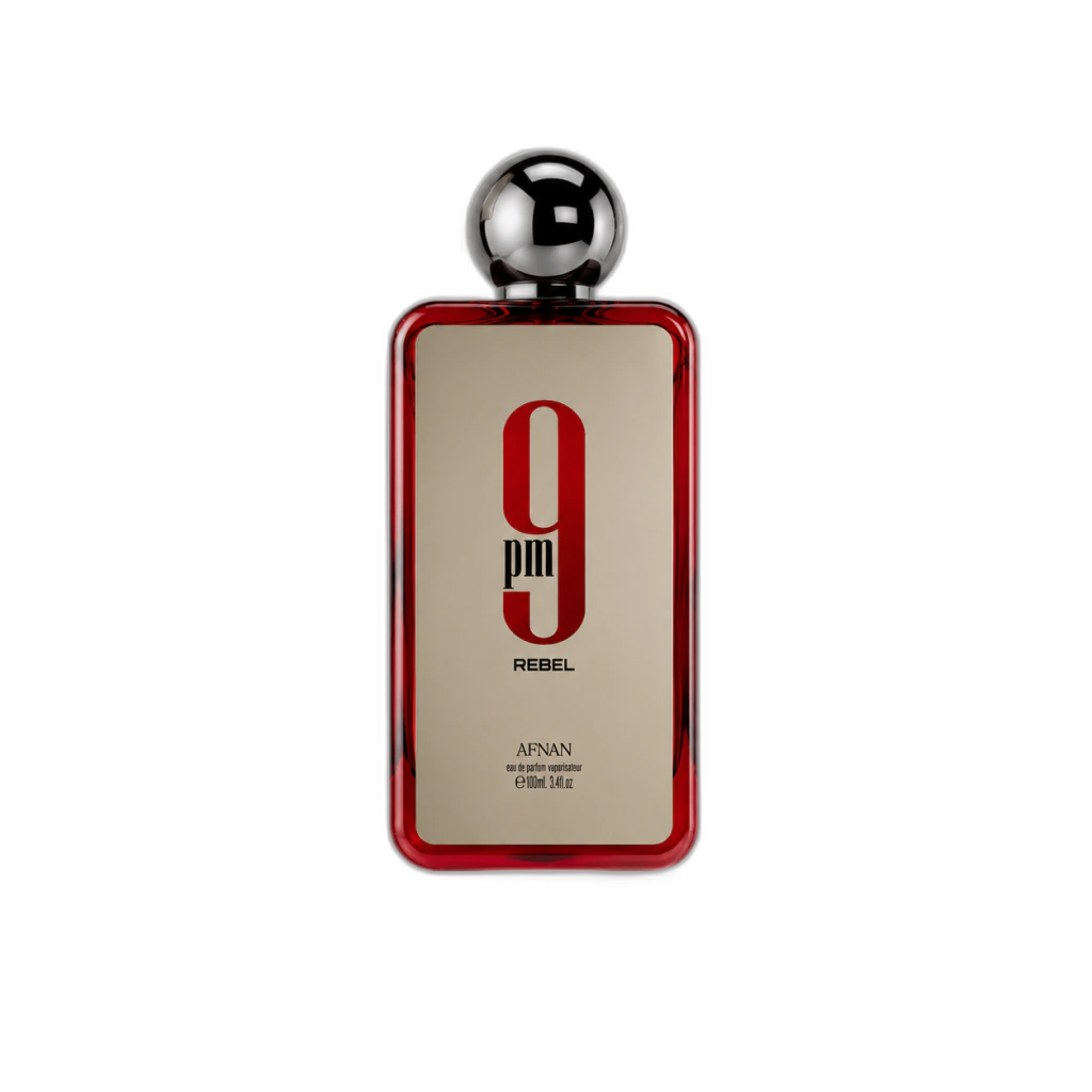 Frasco do perfume 9 PM Rebel