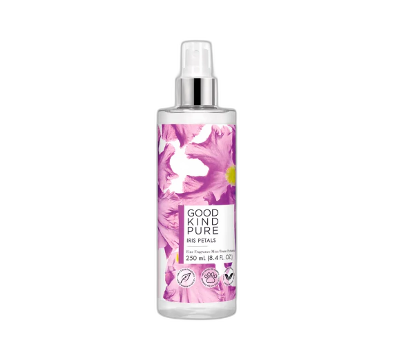 Frasco do perfume Iris Petals Body Mist