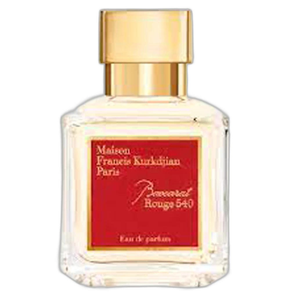 Frasco do perfume Baccarat Rouge 540 EDP